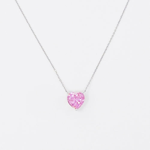 Absolute Beauty Sterling Zilveren Hart Ketting