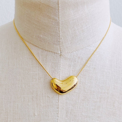 Opvallende Ketting met Gesmolten Hart