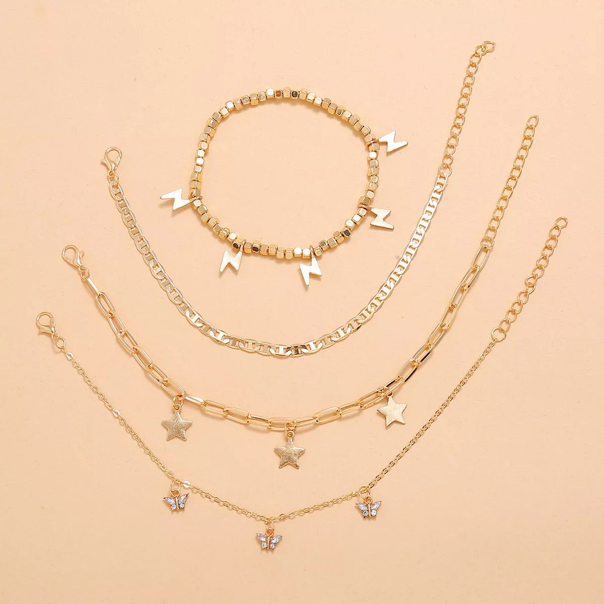 Trendy Enkelbandjesset