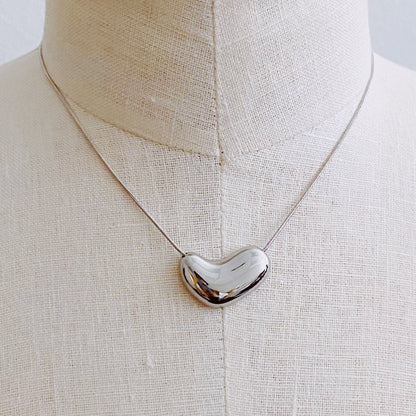 Opvallende Ketting met Gesmolten Hart