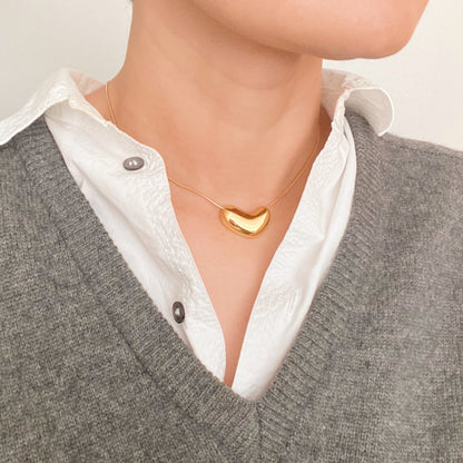 Opvallende Ketting met Gesmolten Hart