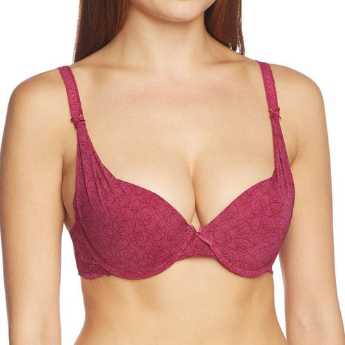Sassa Fuchsia Diepe Plunge Push-Up Beha