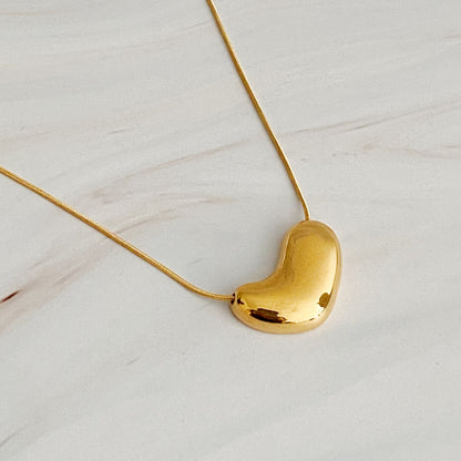 Opvallende Ketting met Gesmolten Hart