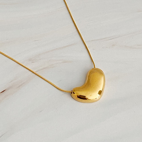 Opvallende Ketting met Gesmolten Hart