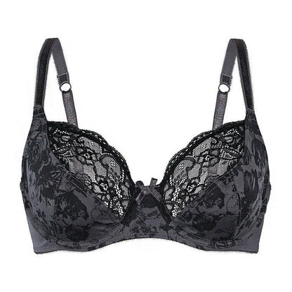 Sassa Charming Floral Semi Transparante Kanten Demi Beha