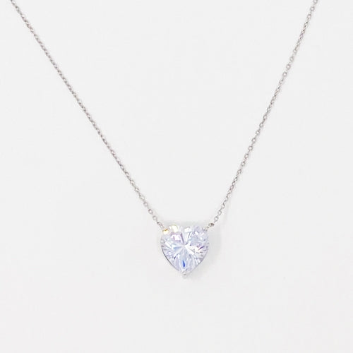 Absolute Beauty Sterling Zilveren Hart Ketting