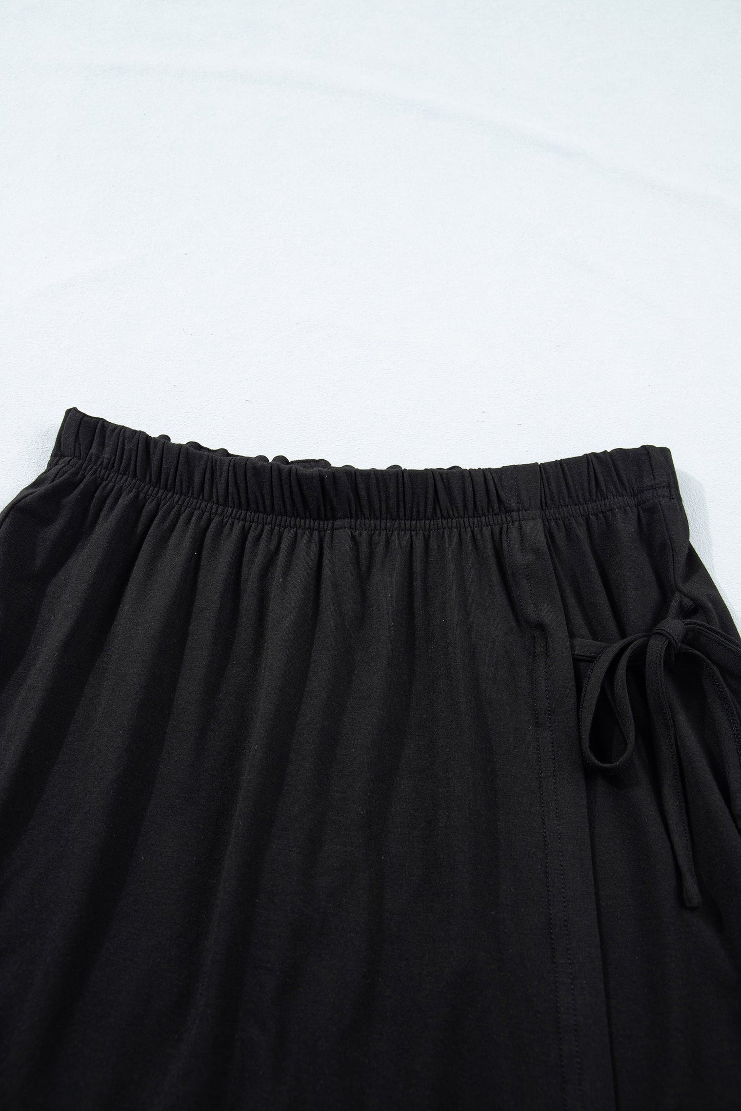Effen Oversized T-shirt & Wikkelrokje Set