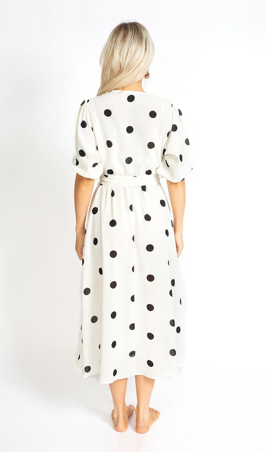 Athens Modest Snit Polka Dot Maxi Jurk