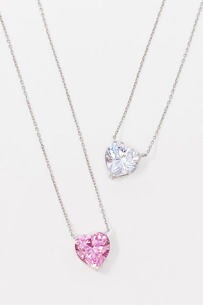 Absolute Beauty Sterling Zilveren Hart Ketting
