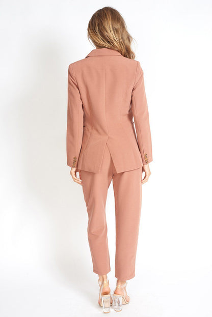 Business Babe jaren 90 Double Breasted Blazer