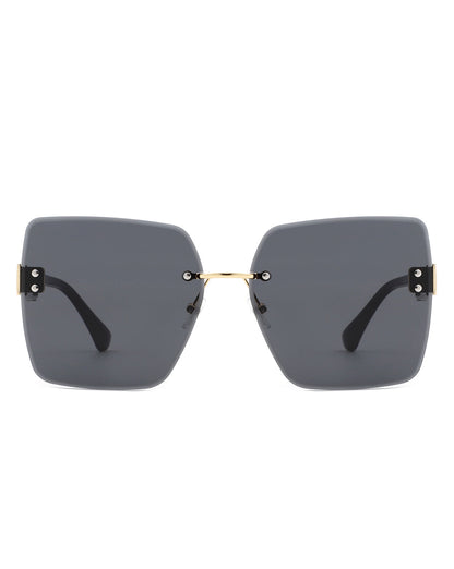 Kaelys - Oversized Randloze Zonnebril voor Dames