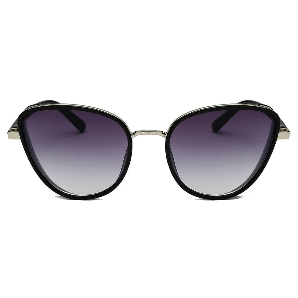 NARVA | Dames Elegante Glitter Glamour Cateye Feline Fashion Zonnebril