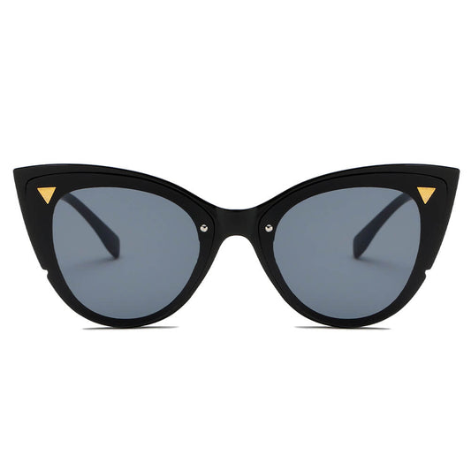 GRENOBLE | Dames Retro Mode Rond Cat Eye Zonnebril