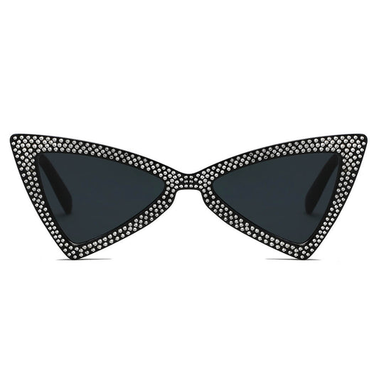 CANBERRA | Dames retro vintage extreme cat-eye zonnebril