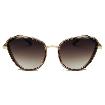 NARVA | Dames Elegante Glitter Glamour Cateye Feline Fashion Zonnebril