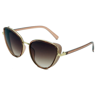 NARVA | Dames Elegante Glitter Glamour Cateye Feline Fashion Zonnebril