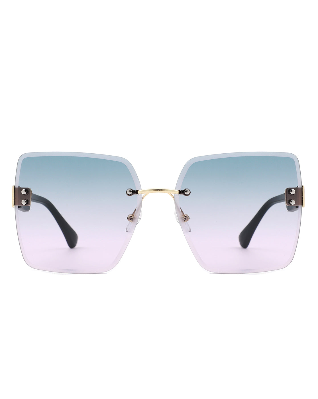 Kaelys - Oversized Randloze Zonnebril voor Dames