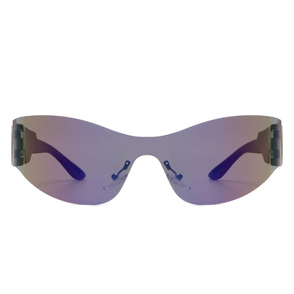 Galadriel - Futuristic Mirrored Cyberpunk Sport Sunglasses