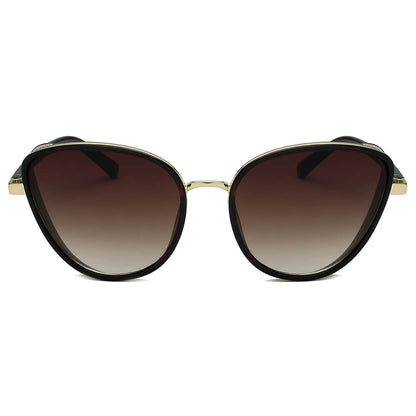 NARVA | Dames Elegante Glitter Glamour Cateye Feline Fashion Zonnebril