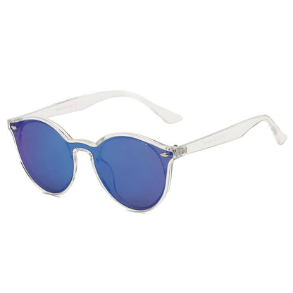 CROSBY - Unisex Fashion Retro Rond Hoorn Montuur Zonnebril