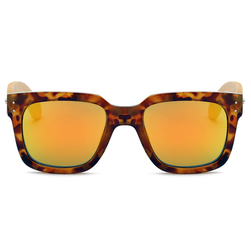 MEDFORD | Retro Unisex Heren Dames Vierkante Trendy Zonnebril