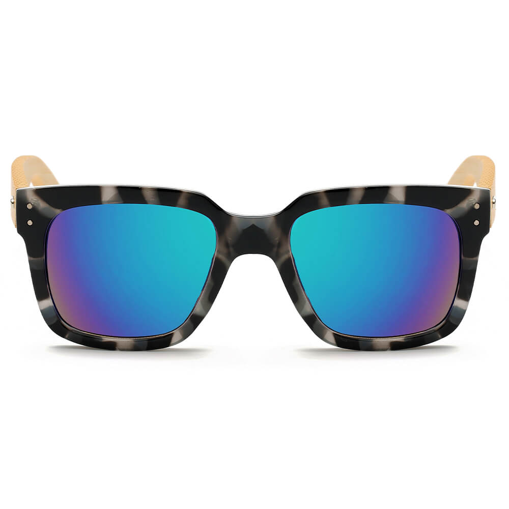MEDFORD | Retro Unisex Heren Dames Vierkante Trendy Zonnebril