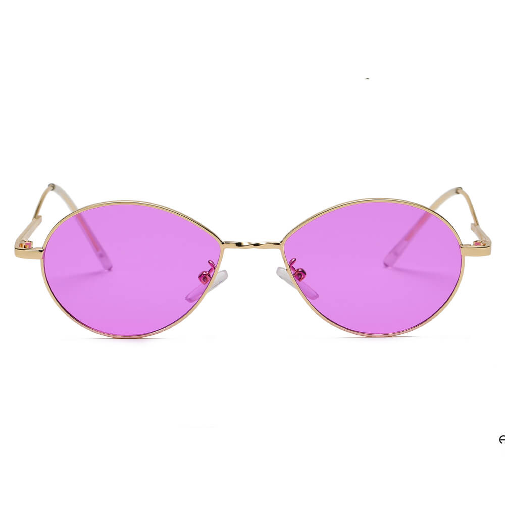 HICKORY | Small Retro Vintage Metal Round Sunglasses