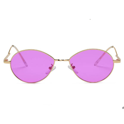 HICKORY | Small Retro Vintage Metal Round Sunglasses