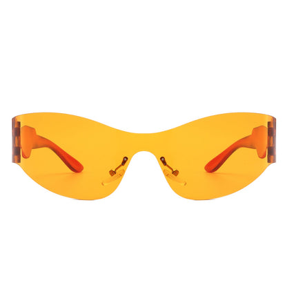 Galadriel - Futuristic Mirrored Cyberpunk Sport Sunglasses