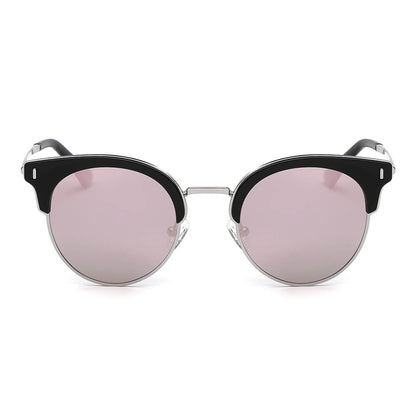 Biloxi - Dames Half Frame Ronde Cat Eye Gepolariseerde Zonnebril
