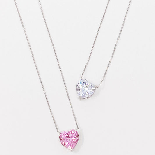 Absolute Beauty Sterling Zilveren Hart Ketting
