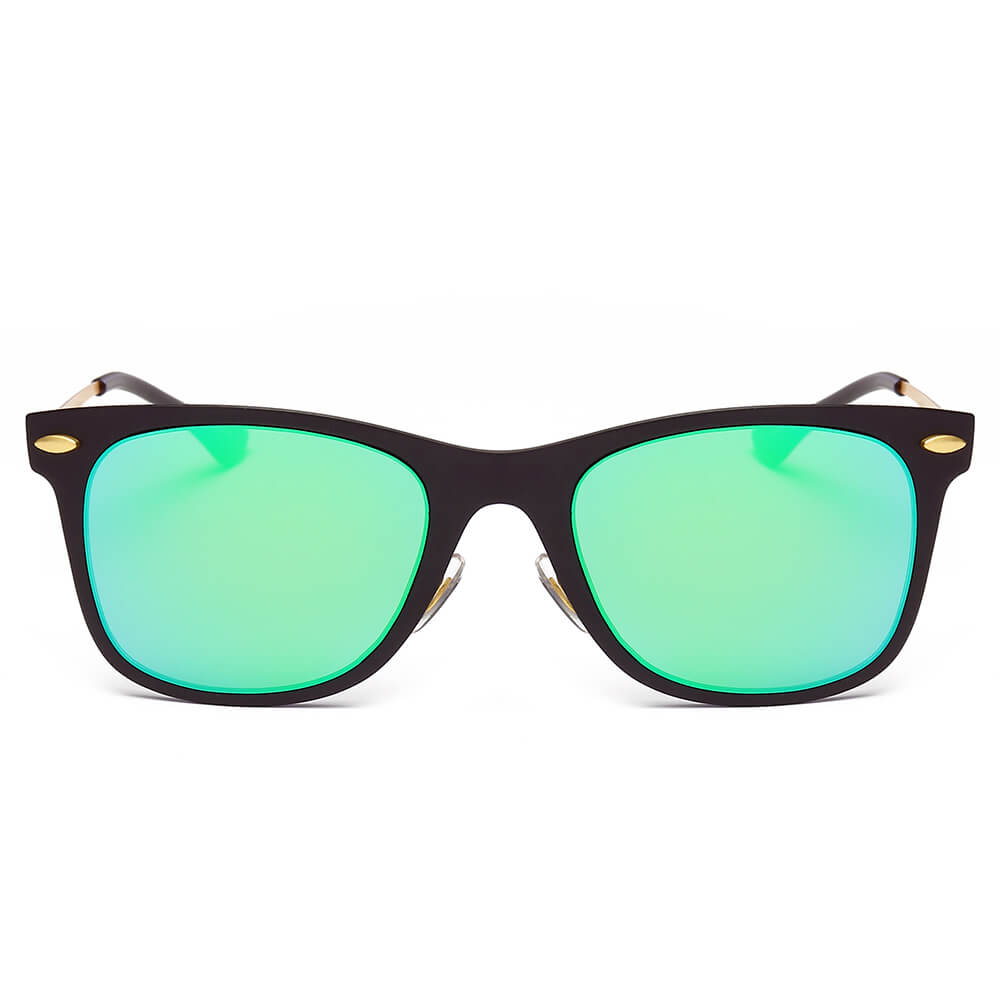 DUGALD | Classic Horn Rimmed Rectangle Fashion Sunglasses
