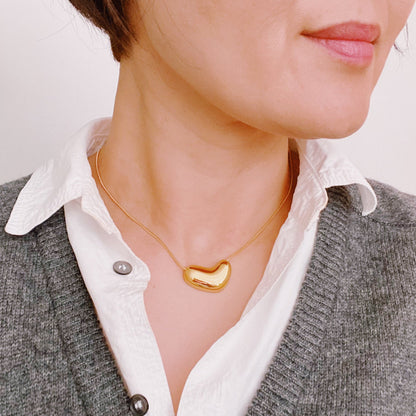Opvallende Ketting met Gesmolten Hart