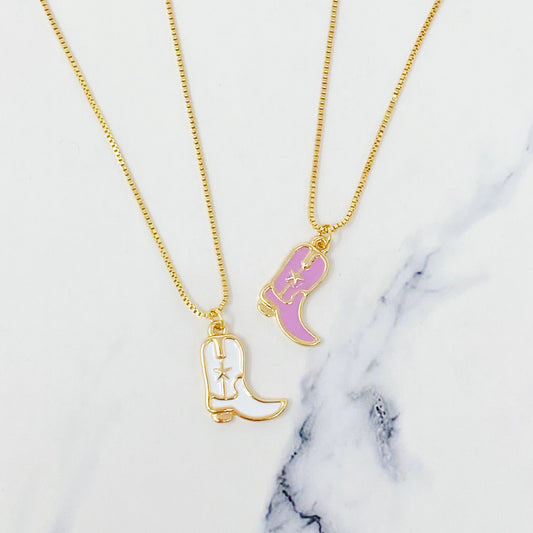 Cowgirl Laars Hanger Ketting