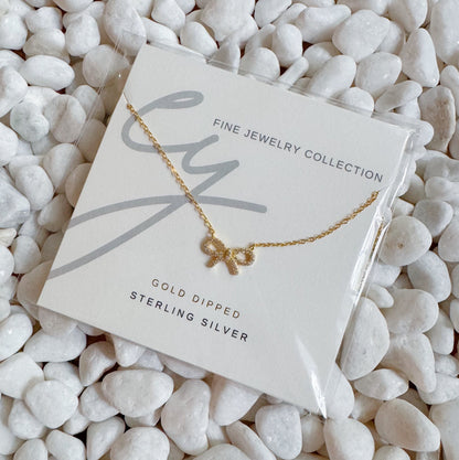 Shine Classy Strik Sterling Zilveren Ketting