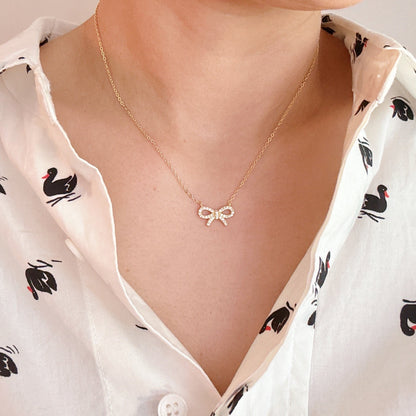 Shine Classy Strik Sterling Zilveren Ketting