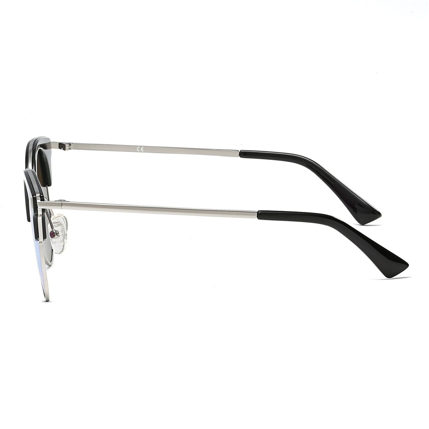 Biloxi - Dames Half Frame Ronde Cat Eye Gepolariseerde Zonnebril