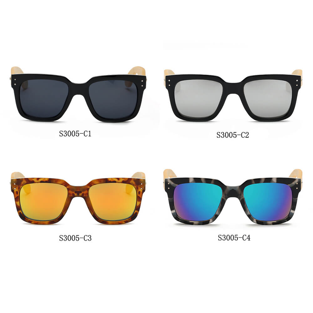 MEDFORD | Retro Unisex Heren Dames Vierkante Trendy Zonnebril