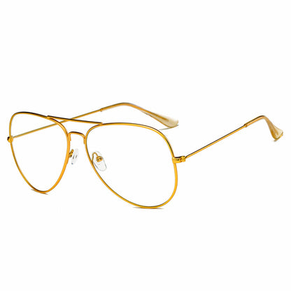 ENID - Trendy Aviator Zonnebril met doorzichtige glazen