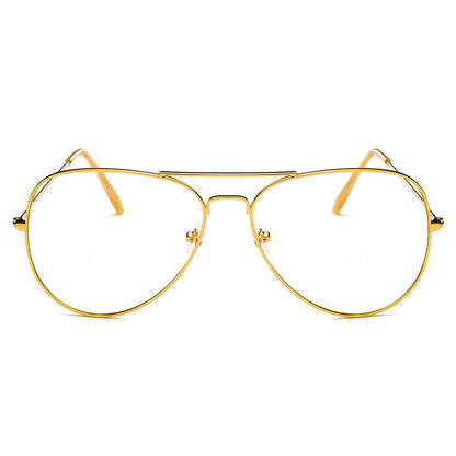 ENID - Trendy Aviator Zonnebril met doorzichtige glazen