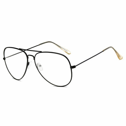 ENID - Trendy Aviator Zonnebril met doorzichtige glazen