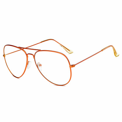 ENID - Trendy Aviator Zonnebril met doorzichtige glazen
