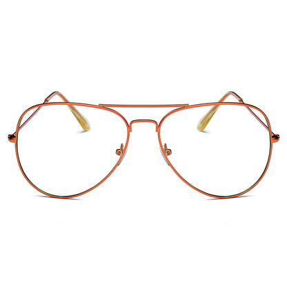ENID - Trendy Aviator Zonnebril met doorzichtige glazen