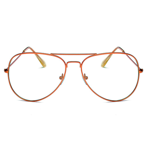 ENID - Trendy Aviator Zonnebril met doorzichtige glazen