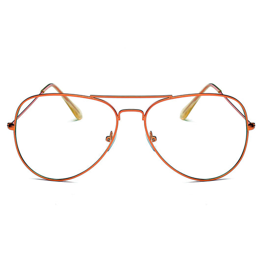 ENID - Trendy Aviator Zonnebril met doorzichtige glazen