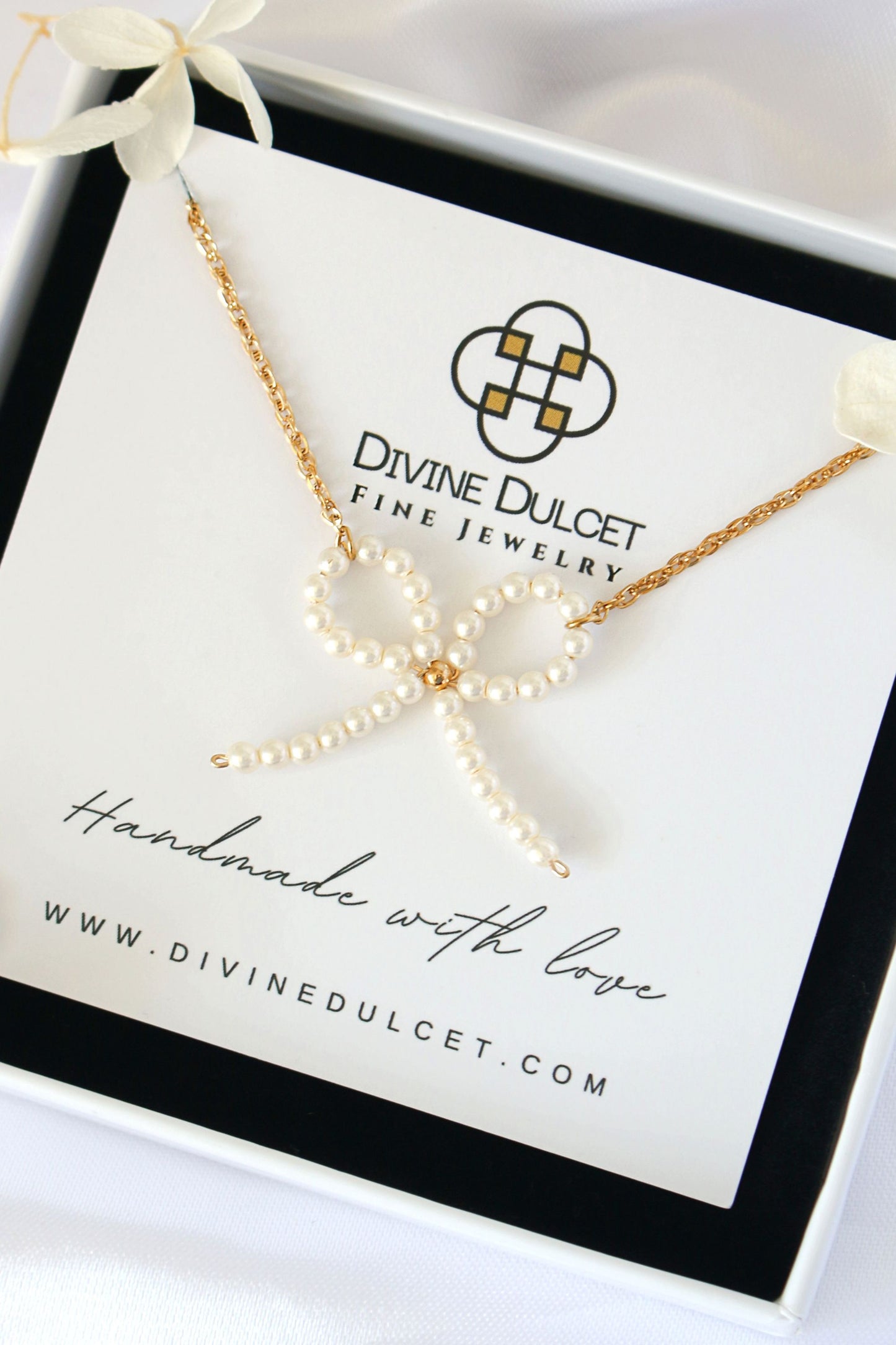 Miss Coquette | 24 Karats Parel Strik Ketting