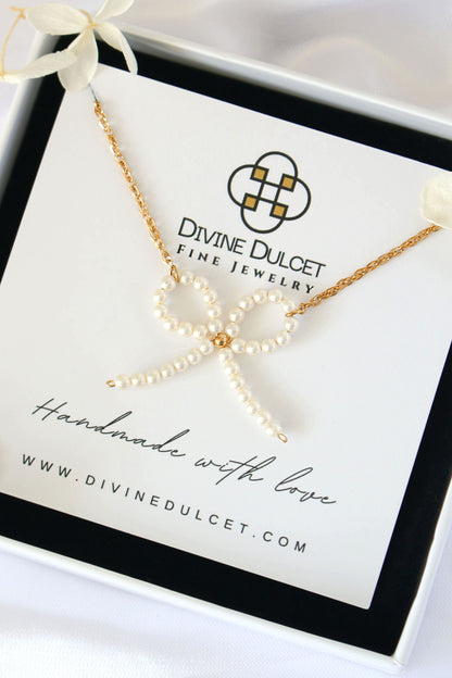 Miss Coquette | 24 Karats Parel Strik Ketting