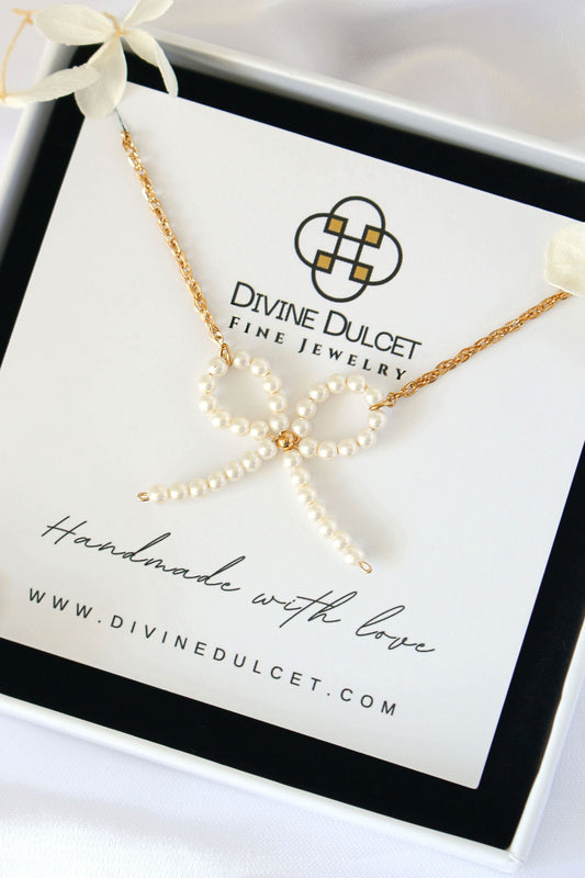 Miss Coquette | 24 Karats Parel Strik Ketting