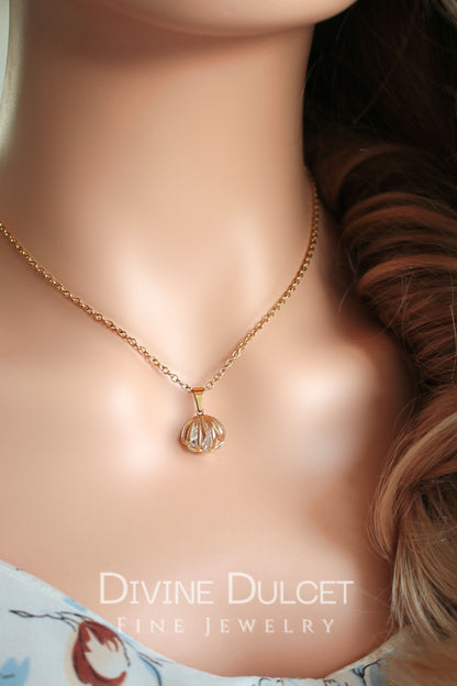 "Ocean Treasure" 24 karats snäckhalsband