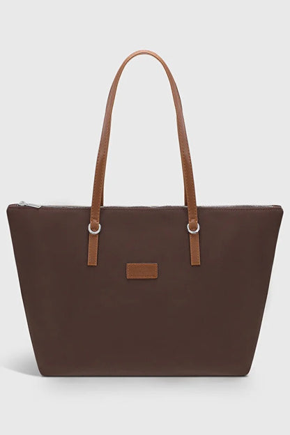 Bruine grote waterbestendige shopper tas voor dames